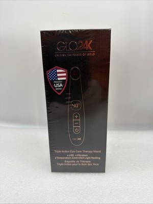 GLO24K Triple Action Eye Care Therapy Wand New! Factory Sealed!