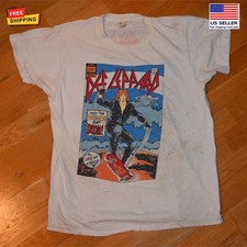 Vintage 1987 Def Leppard 1980'S Concert Tour T-Shirt Double Sides New Gildan