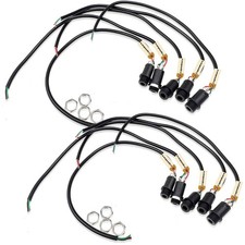 Lsgoodcare 10Pcs 3.5MM Mini Stereo Panel Mount 0.644 inches x 0.315