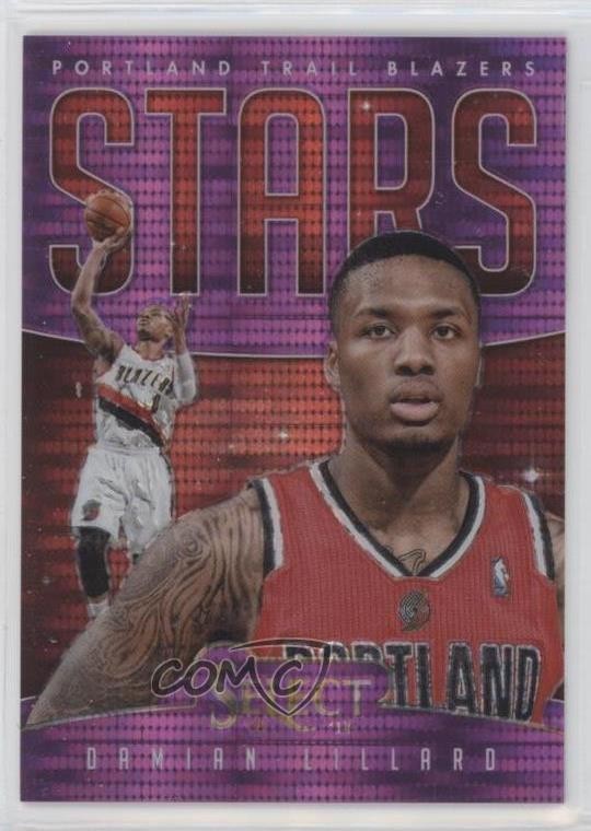 2013-14 Panini Select Stars Purple Prizm 66/99 Damian Lillard #6 0nr3
