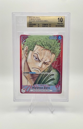 Roronoa Zoro (Alternate Art) graded BGS 10 for sale on eBay