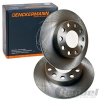 2X Denckermann Bremsscheiben 245Mm Voll Hinten Passend FüR Audi 80 A4 Coupe Seat