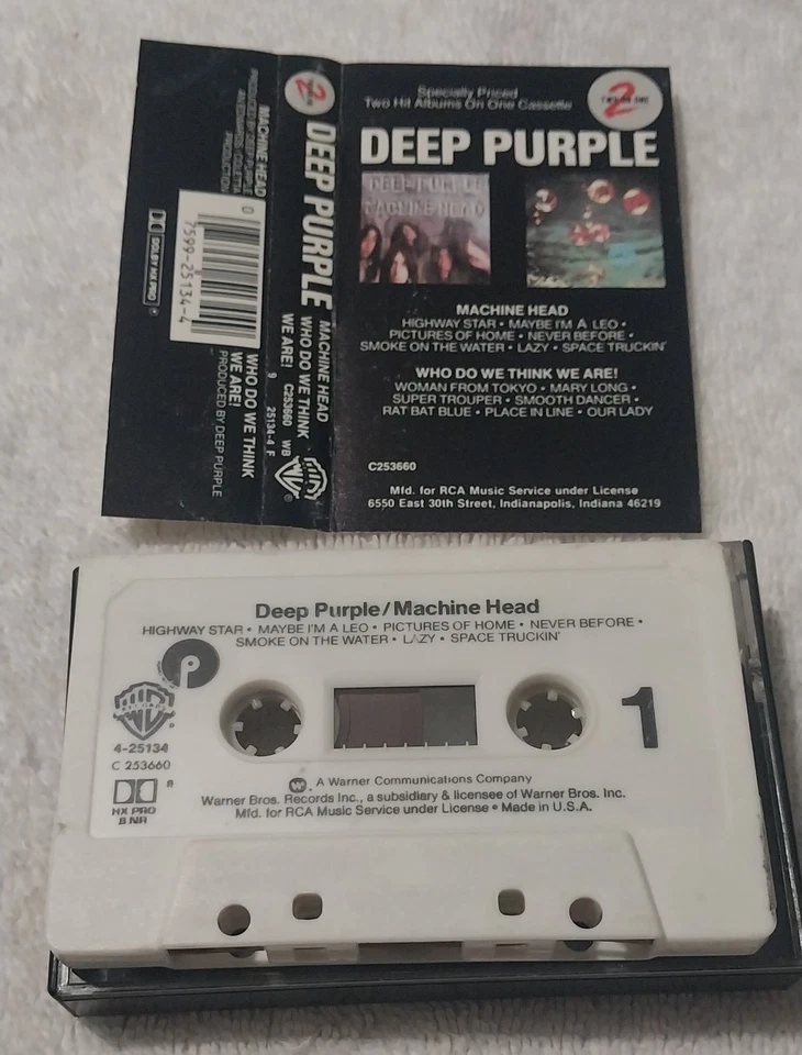 Deep Purple  Machine Head / Who Do We Think We Are Two Hit Albums One Cassette  Foto 4 de 4