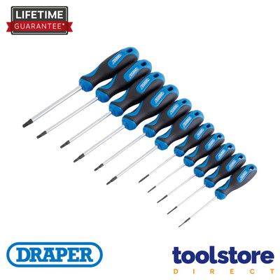 Draper 34253 TX-STAR & Security Soft Grip Schraubendreher-Set (11-teilig)