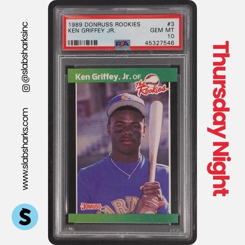 1989 DONRUSS THE ROOKIES #3 KEN GRIFFEY JR. RC ROOKIE PSA 10