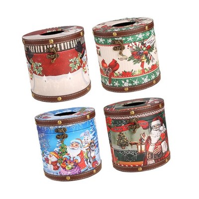 Weihnachten Tissue Box Halter Nette Tissue Box Abdeckung für Indoor Tisch