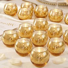 LOR Gold Votive Candle Holders -Gold centerpieces for Wedding Table