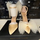 lulus woman’s gold size 8 high heels new in box — photo 1