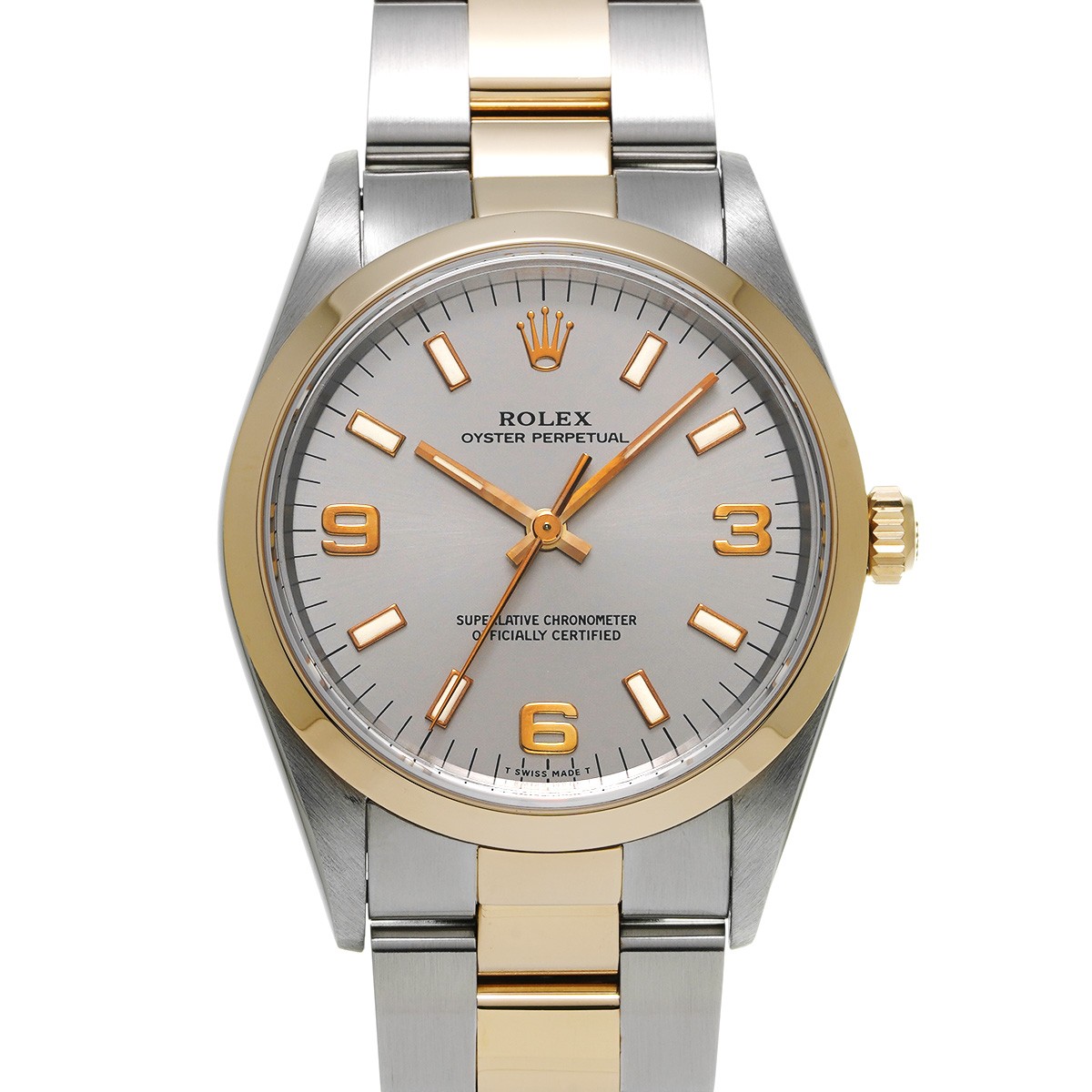 ROLEX Oyster Perpetual 14203 gray WATCH 688025