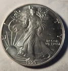 1990 Silver Eagle $1 Dollar 1oz Uncirculated .999 -GEM BU...