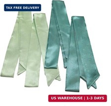 4pcs Solid Color Purse Scarf For Women Handbags Silk Head Scarves For Hair Fashi