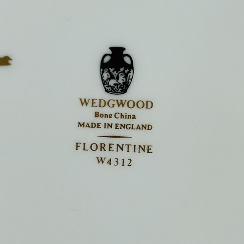 Lot Of 2 Wedgwood Florentine Bone China Black Dragon 8” Salad Small Plate W4312 - Picture 8 of 9