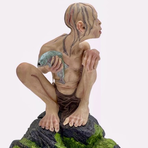 Statua Sideshow Weta Signore degli Anelli Smeagol Gollum Le Due Torri Statuina  - Foto 2 di 7