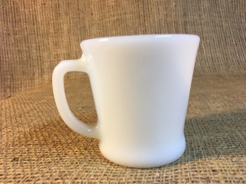 MCM Esso Tiger "Put a Tiger in Your Tank" Milk Glass Mug by Fire King-Promo Item - Picture 2 of 6