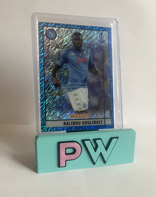 2020 Topps Merlin Chrome Kalidou Koulibaly UCL Blue Shimmer /75  #63 Napoli
