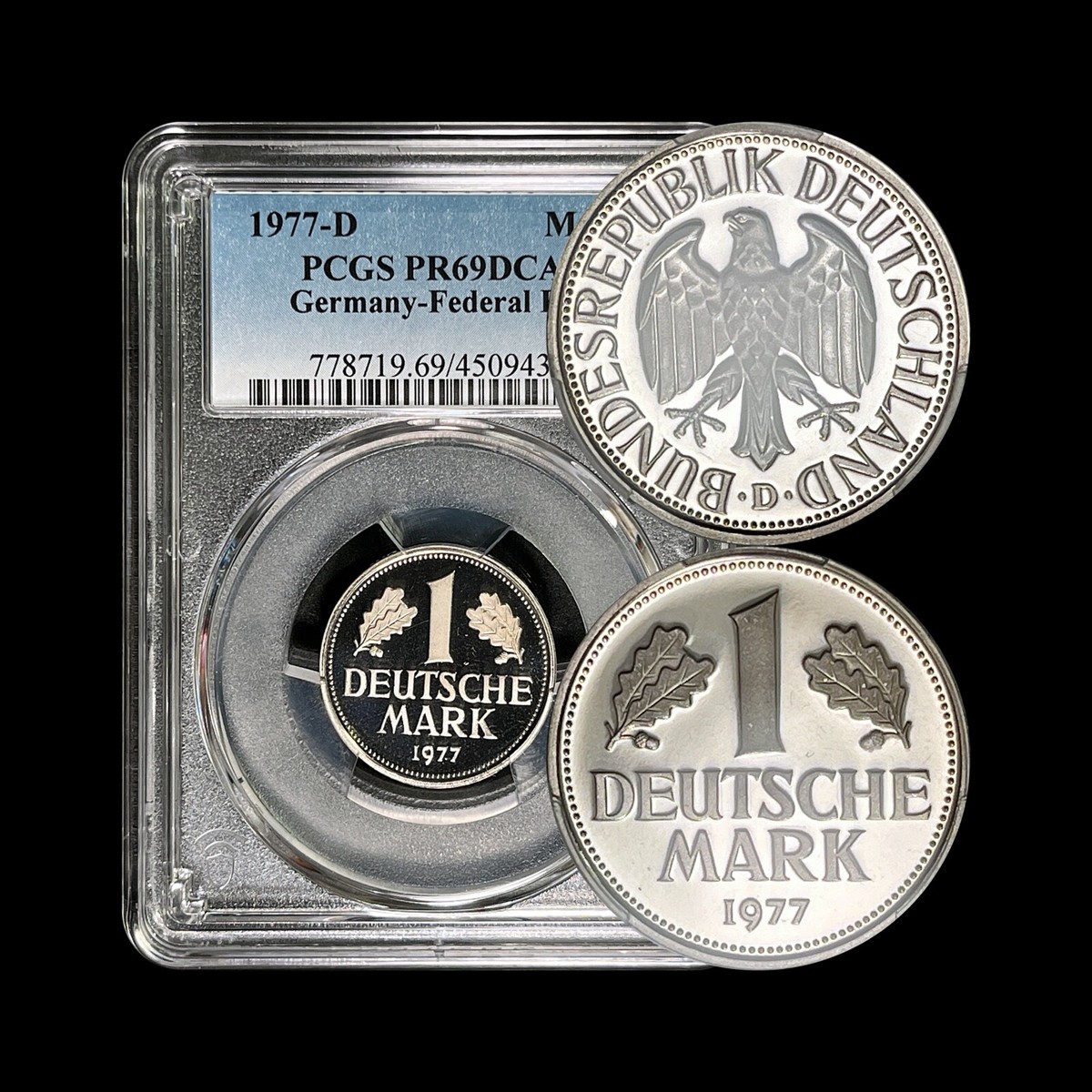 GERMANY. 1977, 1 Mark, D - PCGS PR69 DCAM - Top Pop