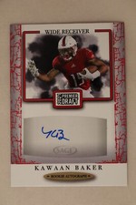 2021 Sage Football Autograph Red Border Kawaan Baker