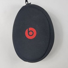 Beats by Dr. Dre Soft Case Black Red Zipper Travel Case For Headphones Case Only