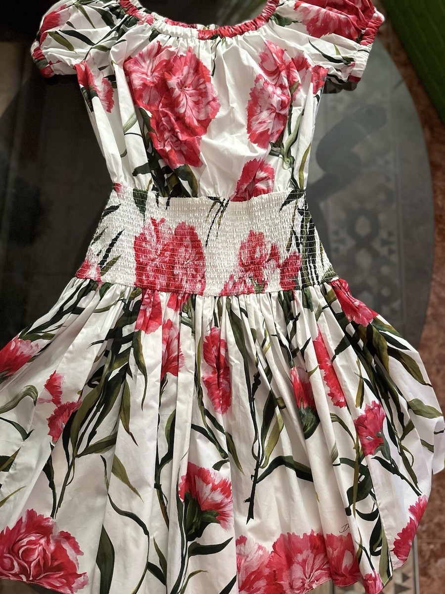 ワンピース Dolce & Gabbana Printed Poplin Dress Flower bouquet-print poplin dress in Print for Women