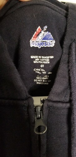 Boston Red Sox Hoodie Mens 4XL Spell Out Graphic Majestic Dark Blue MA 02215 MLB - Picture 5 of 9