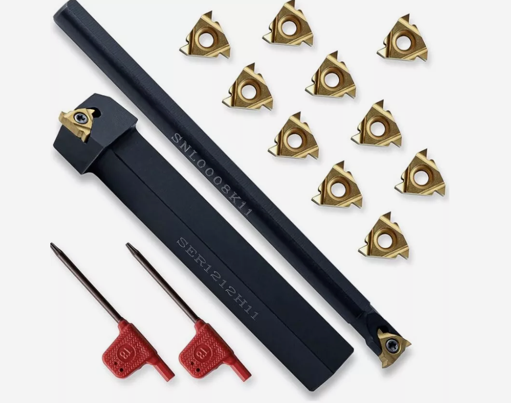 SNL0008K11 SER1212H11 Threading Tool Holder with 10x 11ER A60 Carbide Inserts