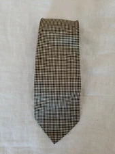 Holt Renfrew Classice Black & White Check 100% Silk Tie CA00958