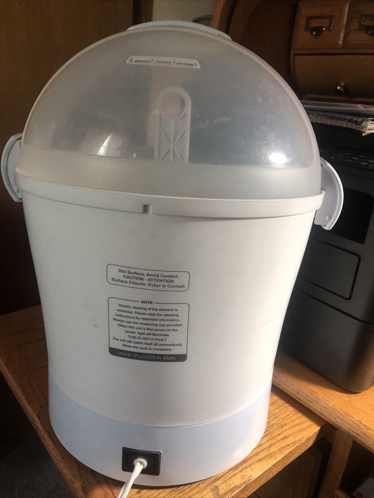 Munchkin Steam Guard Electric Sterilizer Large Capacity Fast Two Trays