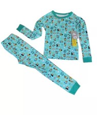 NWT, Mickey Mouse PJ Pals For Kids, 2 Piece Pajama Set, Size 8