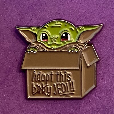 Pin Badge Anstecker Star Wars The Mandalorian Grogu Mini Yoda Adopt this Jedi
