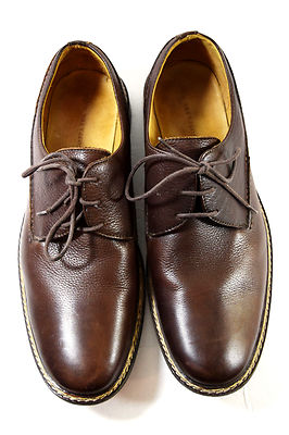 John Varvatos Derby Shoes Men\'s 11 Brown Leather Dress Shoes Oxfords John Varvatos Mens Derby Brown Plain Toe Oxford Dress Shoe  main image 2