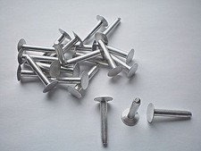 E01-20 Stk.Senkkopfnieten Vollnieten 4 x 25 mm Aluminium Flachkopfnieten