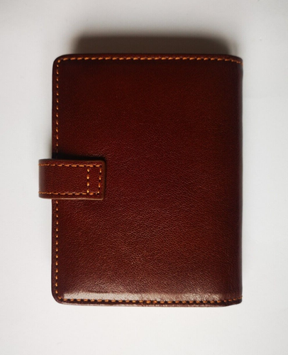Piquadro Leather Holder Wallet Men Brown for Credit Cards ID Cards made in Italy - Picture 2 of 5
