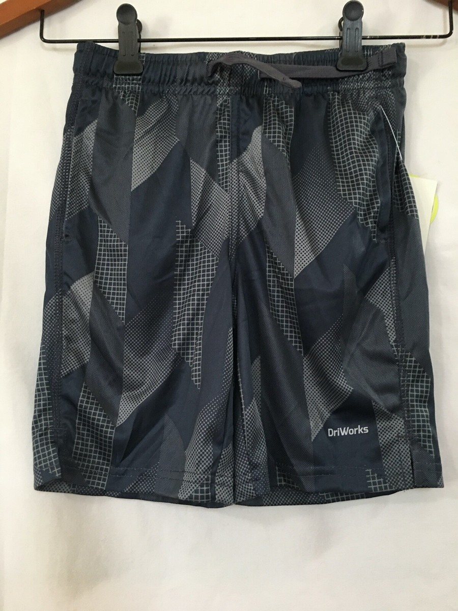 New Athletic Works Boys Core Shorts Green Gray Moisture