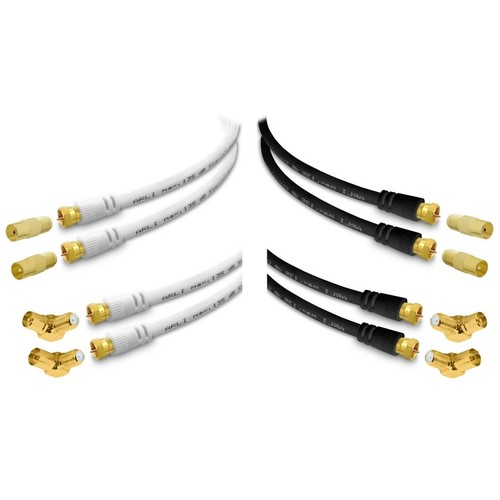 TV ANTENNENKABEL HDTV/4K UHD – 135 DB Geschirmt,  Produktbild-Vorschau 6