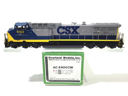 Transporte Overland OMI CSX GE AC4400CW CSX #9102 HO Latón Modelo #6527 CP | Zustand: Used