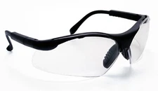 VWR Protective Safety Glasses with Adjustable Temples Unisex 12/Pk Black