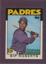 1986 Topps Tiffany Traded Bip Roberts #91T RC Padres Rookie MINT CENTERED
