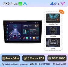 Autoradio Pour Fiat Bravo 2007-2012 4G+64GB 8Cœurs 4G+WIFI CarPlay GPS Sans Fil.