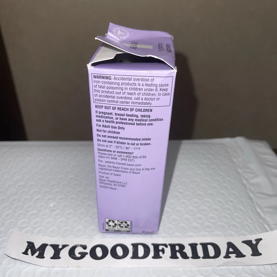 ONE A DAY 产后完整多种维生素适用于怀孕后,叶酸 E:11/25 — 第 3/4 张图片