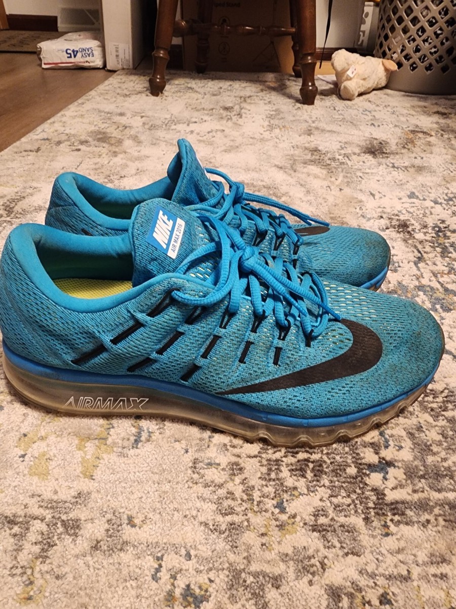 NIKE AIR MAX 806771-400 RUNNING SHOES BLUE LAGOON SIZE 13 MENS