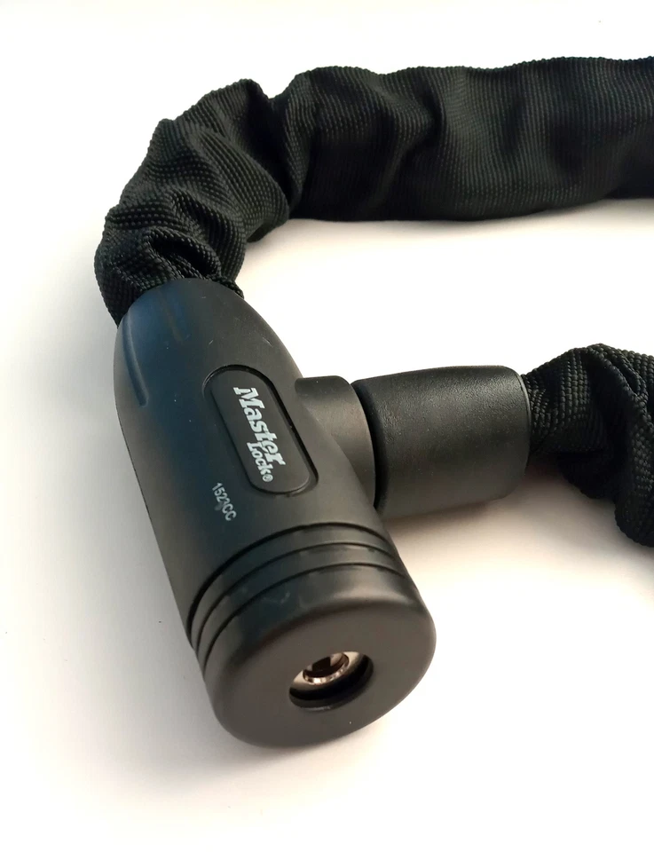 Master Lock 8391BLKEC Hardened Steel Keyed Bike Chain Lock 3ft - Image 2 of 4