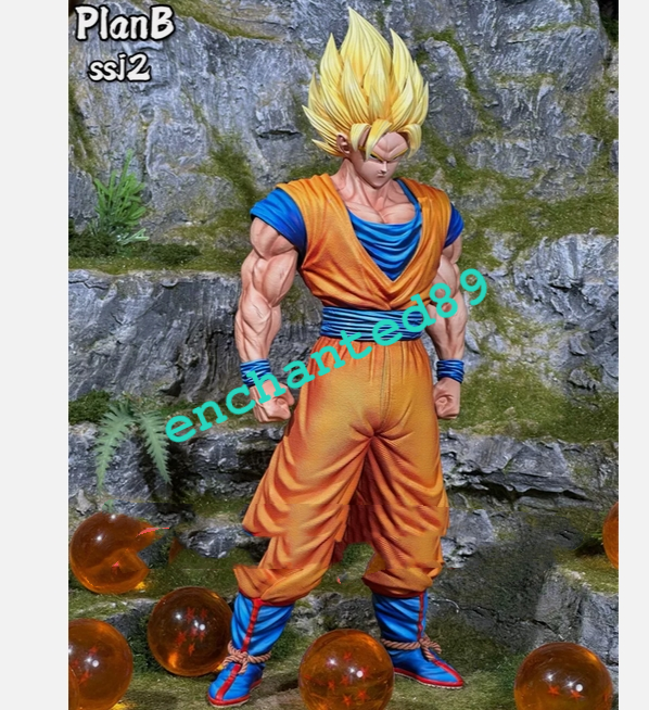 ちょびんPlanb Studio 孫悟空 PlanB Studio Dragon Ball Super Saiyan Goku Model Resin in