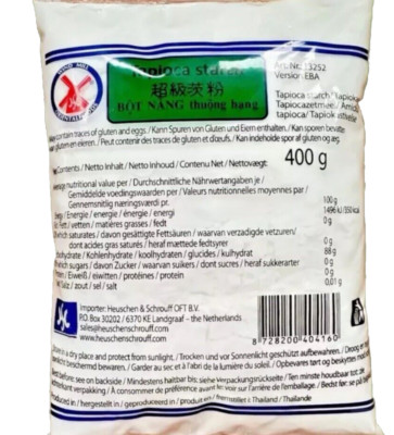 Tapioka Stärke Tapioca Starch Tapiokastärke Bot Nang Tapioca Mehl 400g