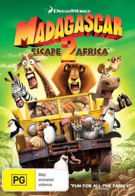 Madagascar 2 ESCAPE TO AFRICA very good condition dvd region 4 t329