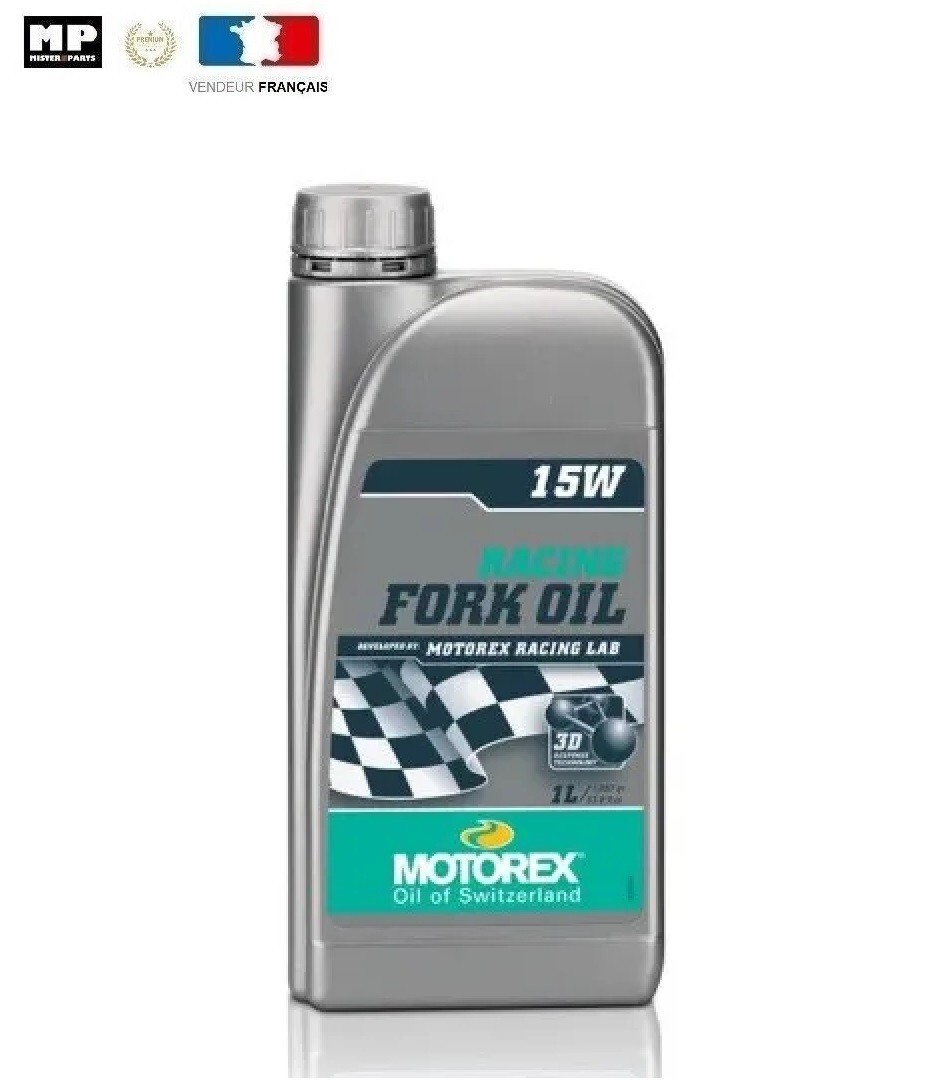 Huile de fourche Motorex 15W 1L réduction de friction pour amortissement