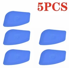 5Pcs Blue Squeegee Mini Soft Card Scraper Window Tint Car Vinyl Film Wrap Tools