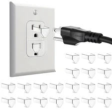 20 Pcs 3 Prong Loose Outlet Fix Plug, Plastic Socket Outlet Tightener Insert Ens