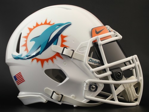 MIAMI DOLPHINS NFL Football Helmet with 