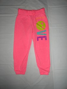 bright pink sweatpants