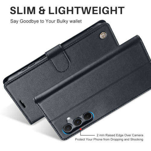 Custodia a portafoglio magnetica in pelle per Samsung Galaxy A15 A25 A35 A55 - Foto 11 di 33
